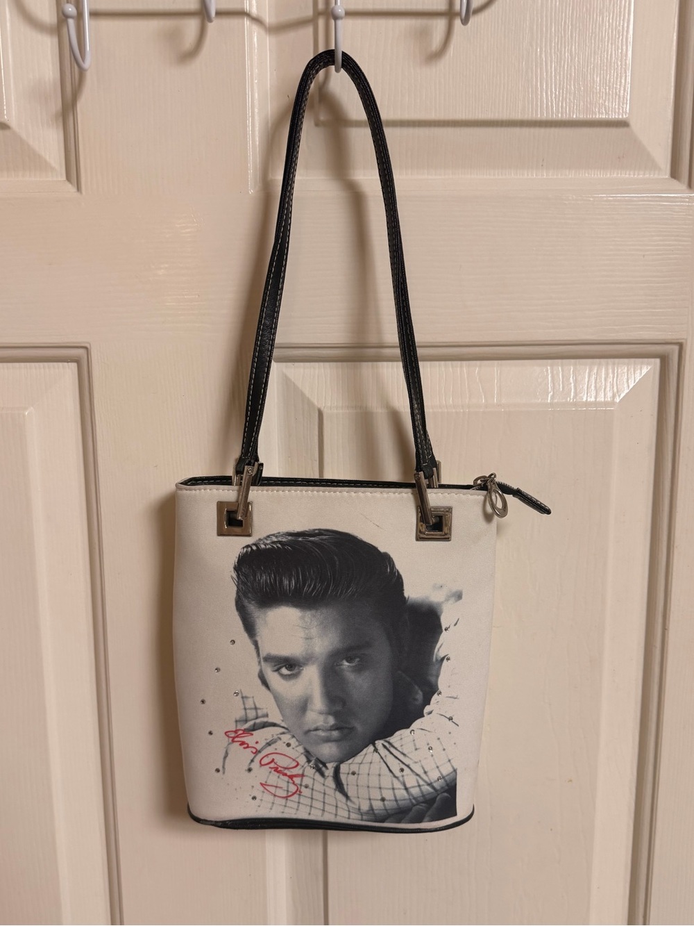 VTG Ashley M. Canvas Elvis Presley Small Shoulder Bag